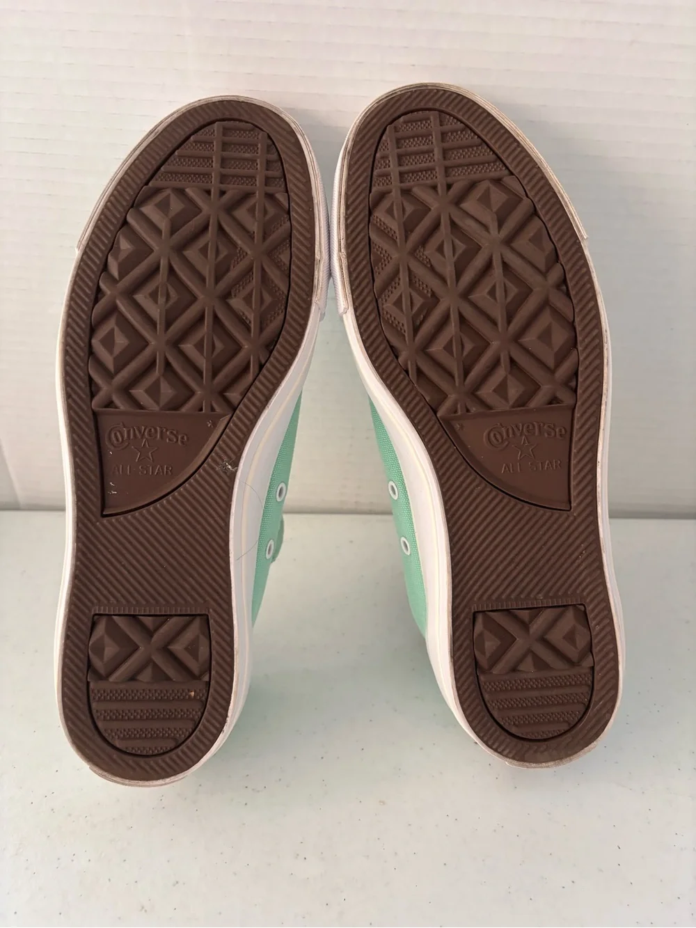 Converse Mint Green Slip-On Canvas Sneakers with White Soles - Picture 10 of 11